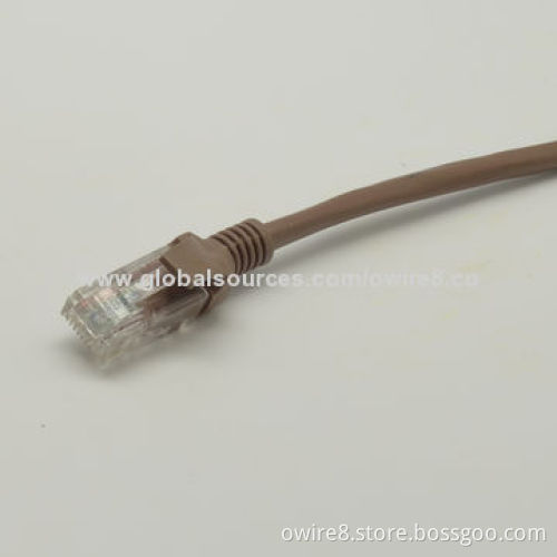 Cat5e/6 UTP/FTP/SFTP Patch Cord, cable PVC Jacket and PE Insulation